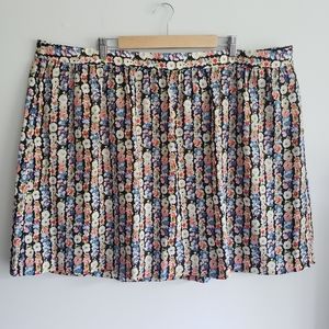 J Crew Mercantile Plus Size Floral Patterned Skirt